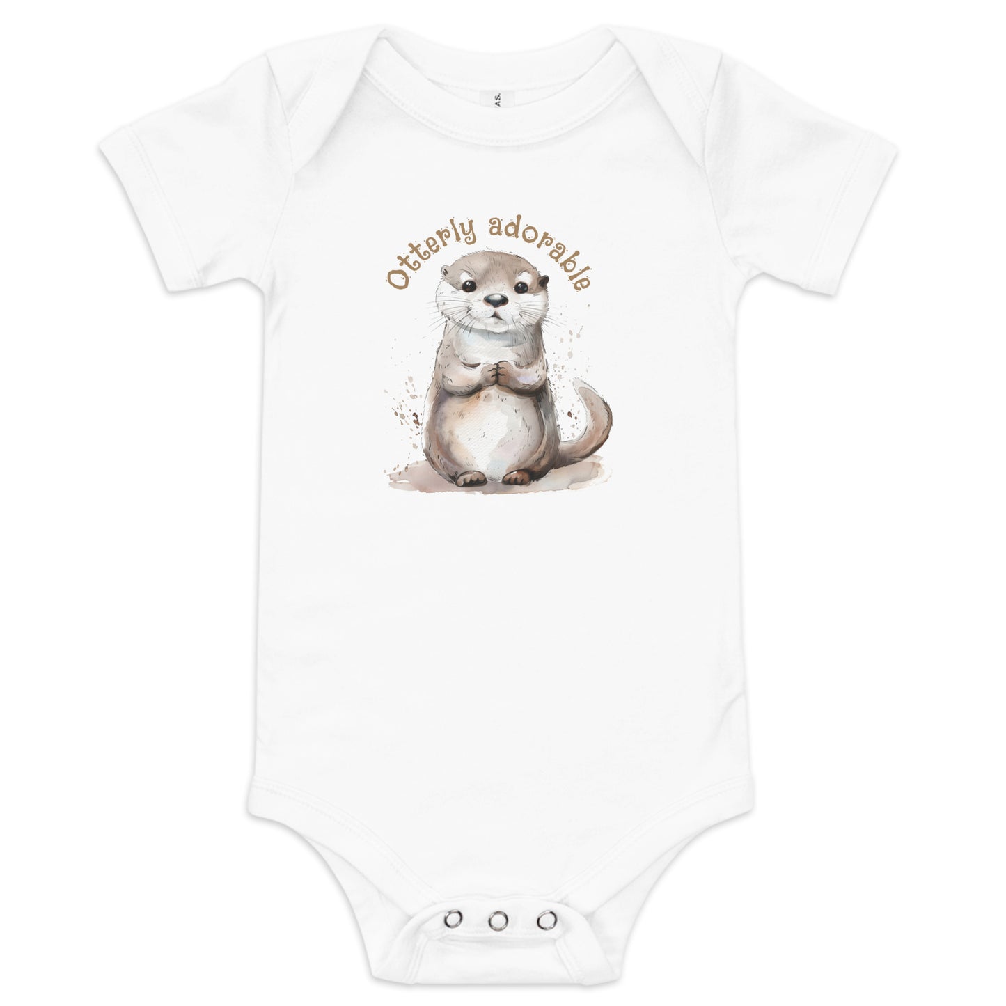 Youth/baby short sleeve onesie: Otterly Adorable