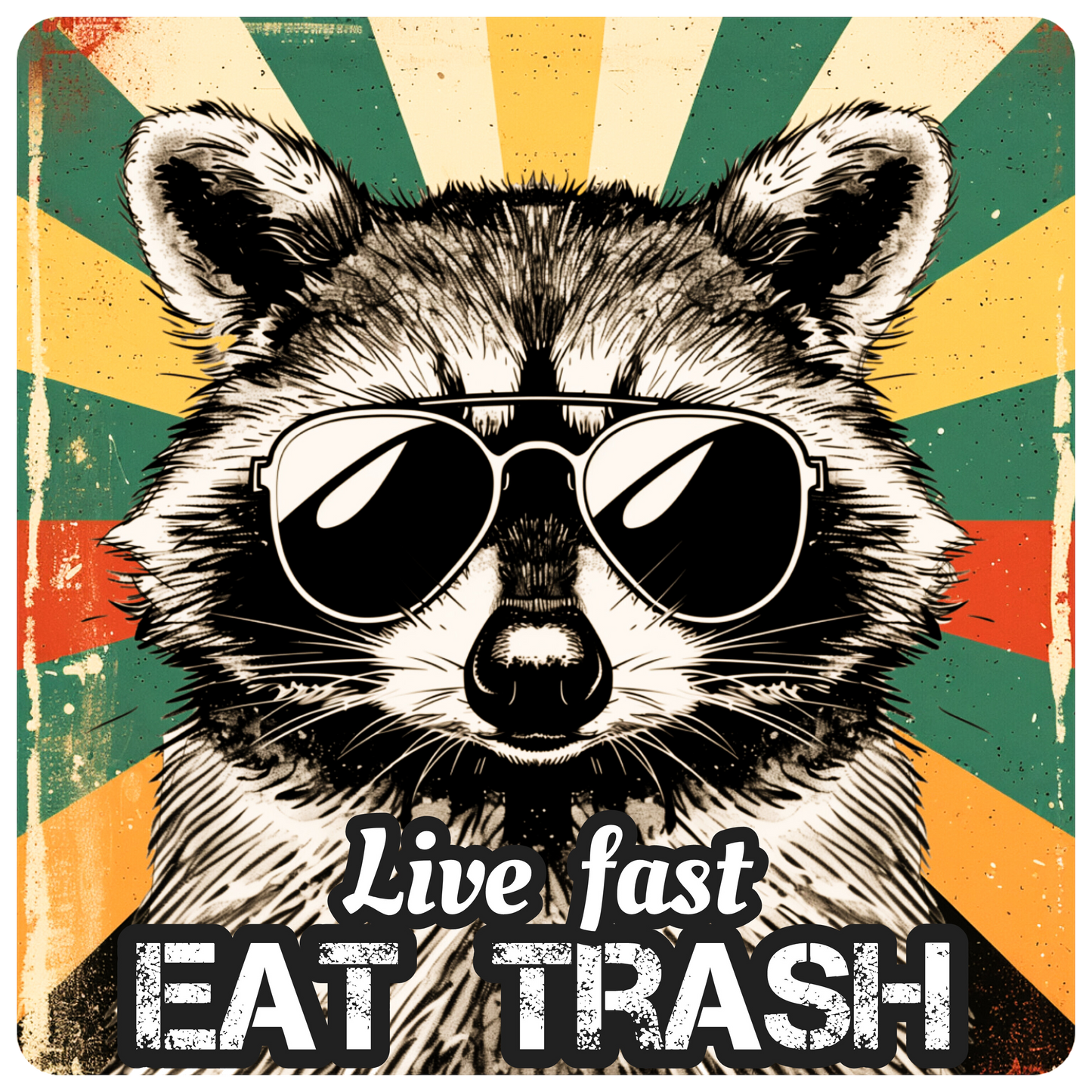 Classic tee: live fast